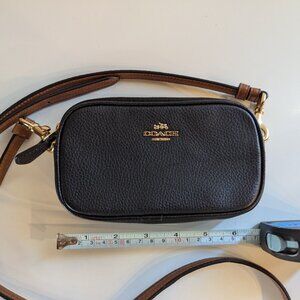 Coach Mini Black Leather Crossbody